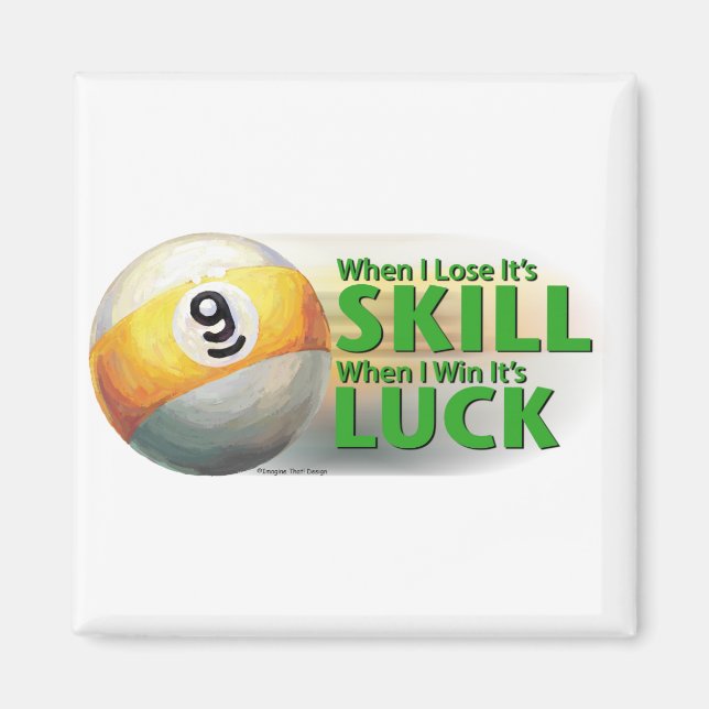 Lose Skill Win Tur 9 Boll Magnet (Framsidan)