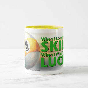 Lose Skill Win Tur 9 Boll Två-Tonad Mugg