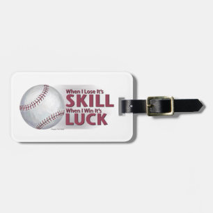 Lose Skill Win Tur Baseball Bagagebricka