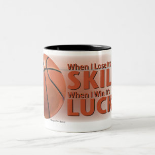 Lose Skill Win Tur Basketball Två-Tonad Mugg