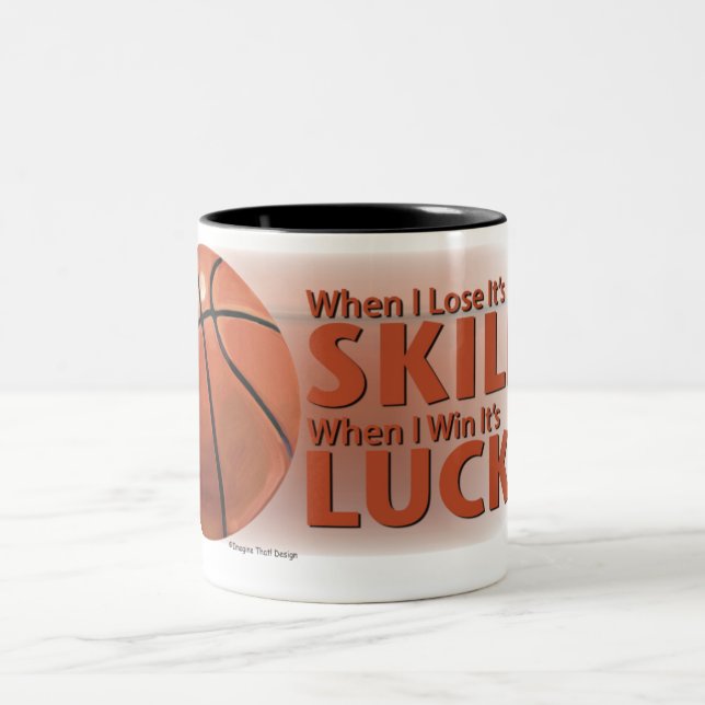 Lose Skill Win Tur Basketball Två-Tonad Mugg (Center)