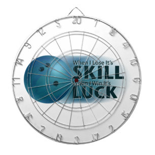 Lose Skill Win Tur Bowling Blue Darttavla