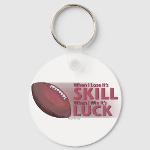Lose Skill Win Tur Football Nyckelring