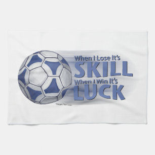 Lose Skill Win Tur Futbal Kökshandduk