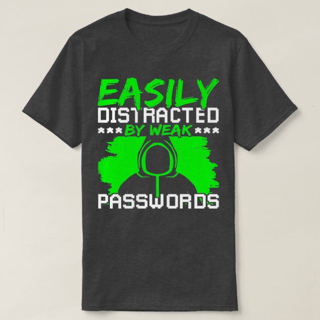 Lösenord för etisk hacker för it-säkerhet t shirt (Design framsida)