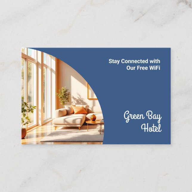 Lösenord för Wi-Fi Internet-gäst Visitkort (Framsida)