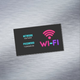 Lösenord för WiFi-nätverk Magnetiska Visitkort