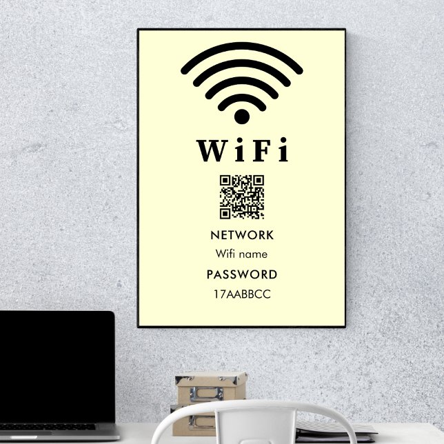 Lösenord för WiFi QR-kod | Skanna för att ansluta  Poster (Skapare uppladdad)