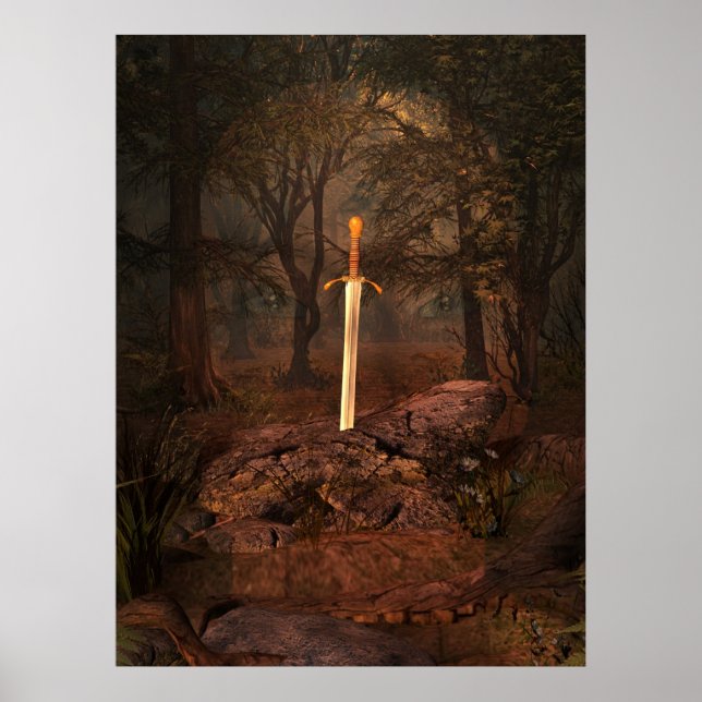 Lösenordet i stenen poster (Framsidan)