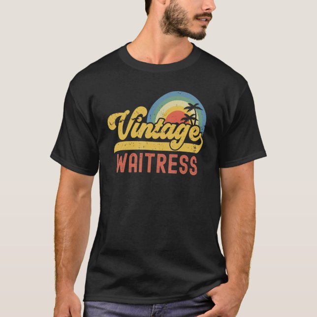 Lösenordsbefattning Vintage Sensällyrke Retro-jobb T Shirt (Framsida)