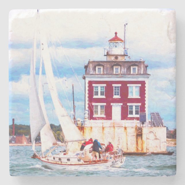 Lösenordsljus Underlägg Sten (Framsidan)