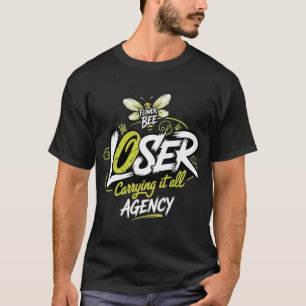 Loser Agency Blomma Bina Grafisk Edgy Ironisk T Shirt