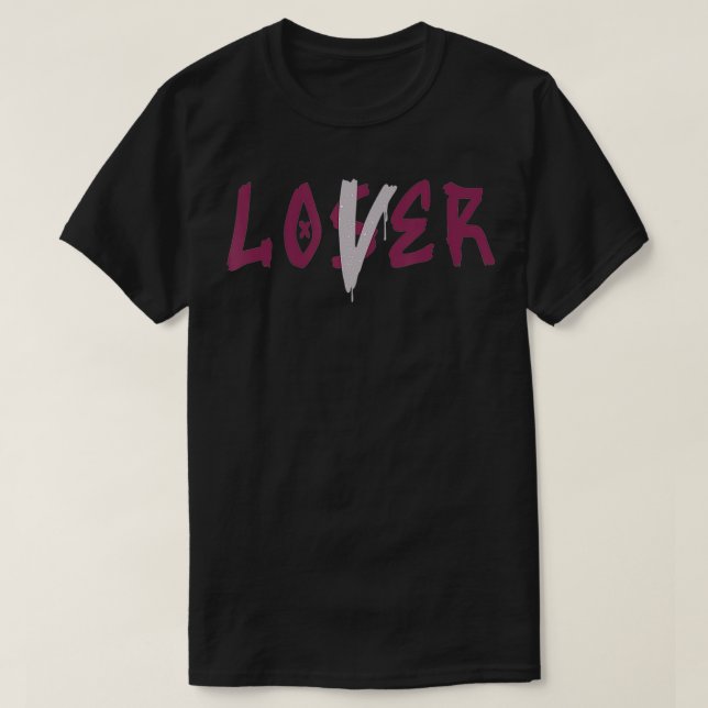 Loser Älskare Drift Sneaker Match Tees 1 High Bord T Shirt (Design framsida)
