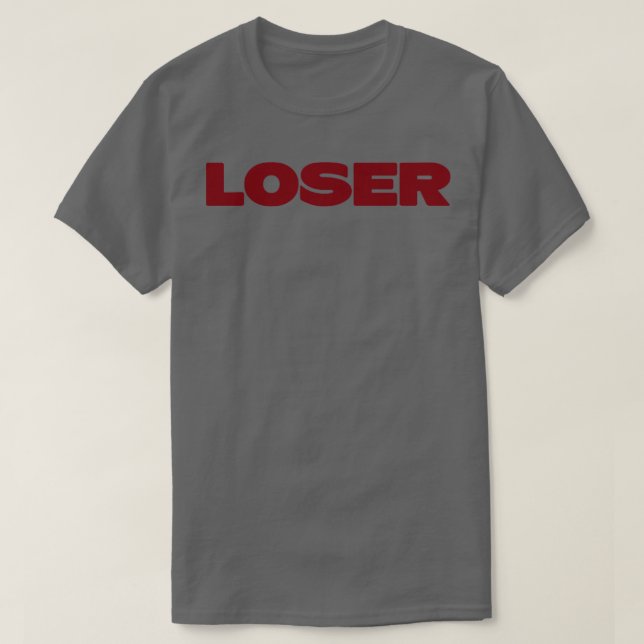 Loser burgundy t shirt (Design framsida)
