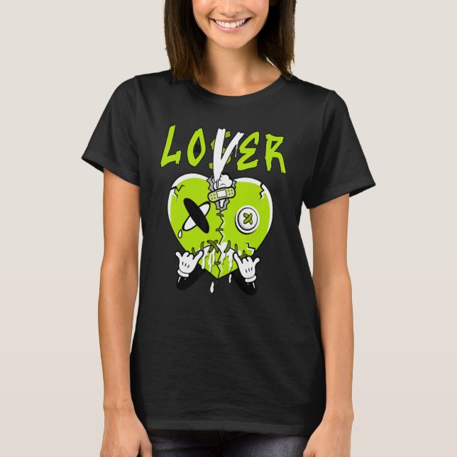 Loser  Drip Green Heart Matching For Men Women T Shirt (Framsida)