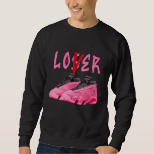 Loser Drip Shoes Sneaker Match 14 Shocking Rosa Lång Ärmad Tröja