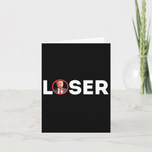 Loser Funny Anti-trump 2024 Loser Inte igen Kamala Kort