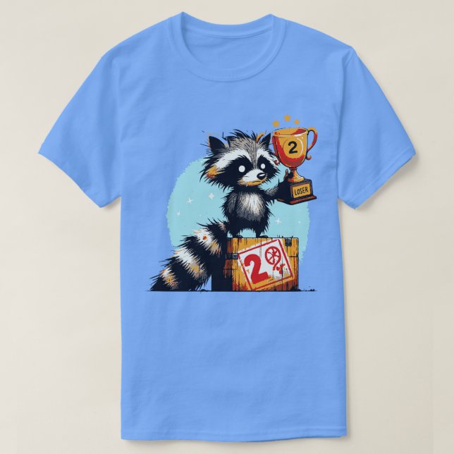 Loser Raccoon Trophy T Shirt (Design framsida)