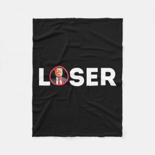 Loser Rolig Anti-trump 2024 Loser Inte Igen Kamala Fleecefilt