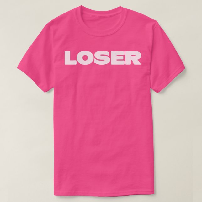 Loser vit t shirt (Design framsida)