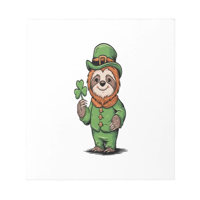 Löshund St Patrick's Day Irländsk Lucky Anteckningsblock (Framsida)