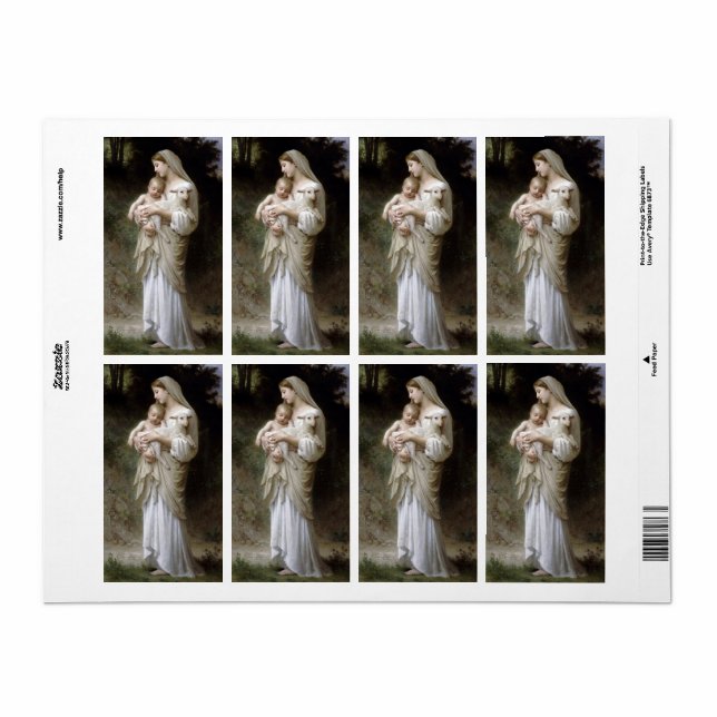 L'Oskuld-märke / adressetikett Fraktsedel (Helt Ark)