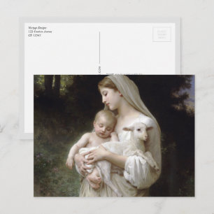 L'Oskuld, William-Adolphe Bouguereau Vykort