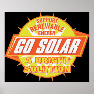 Lösning för solenergi poster