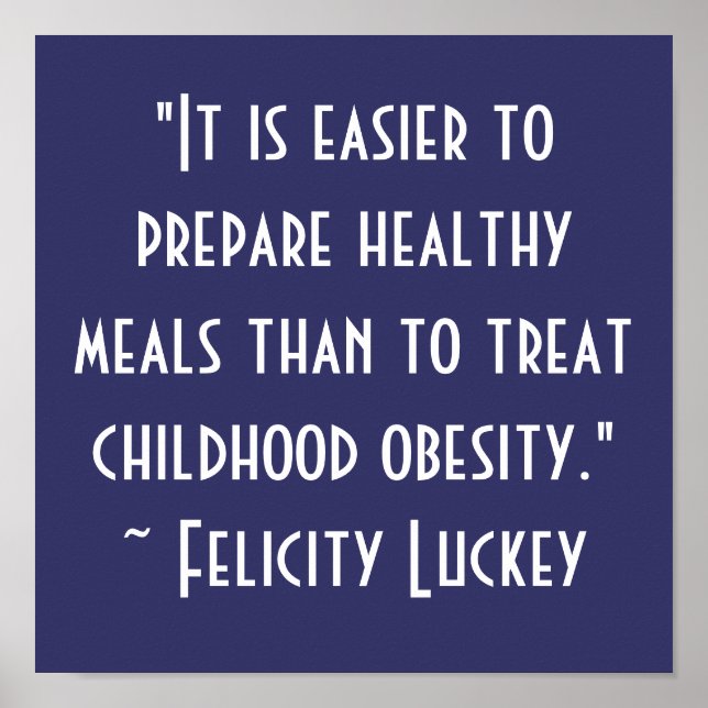 Lösningar för barnfetma poster (Framsidan)