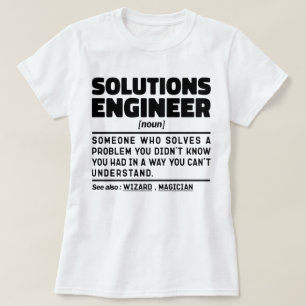 Lösningar Ingenjör Noun Specialistproblemlösare T Shirt