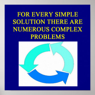 lösningar och problemproverbs poster