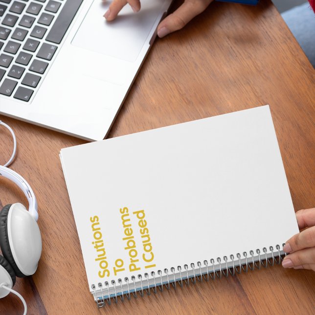 Lösningar på problem som jag har orsakat anteckningsbok (Skapare uppladdad)