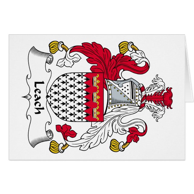 Lösningfamiljvapensköld Hälsningskort (Framsidan Horizontal)