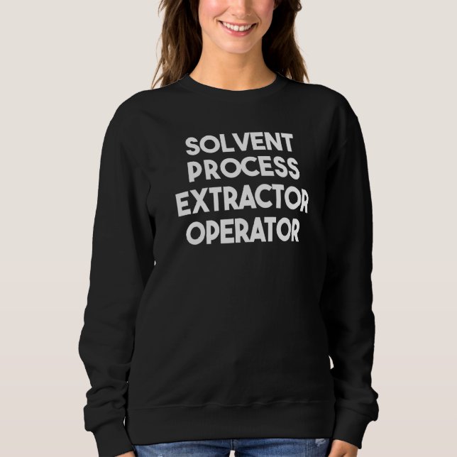 Lösningsmedelsprocessextraktör operatör   t shirt (Framsida)