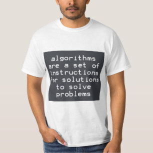 Lösningsproblem för algoritminstruktioner t shirt