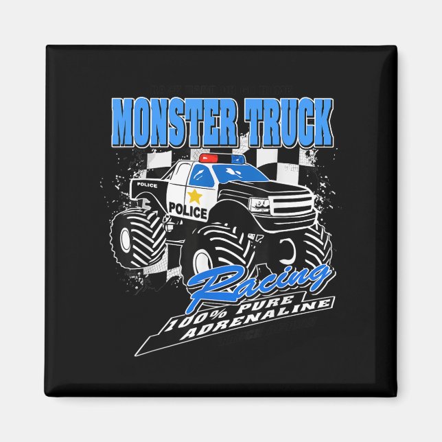 Löss Monster Truck Magnet (Framsidan)