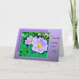 Loss of a Mom - Sympathy Card Kort
