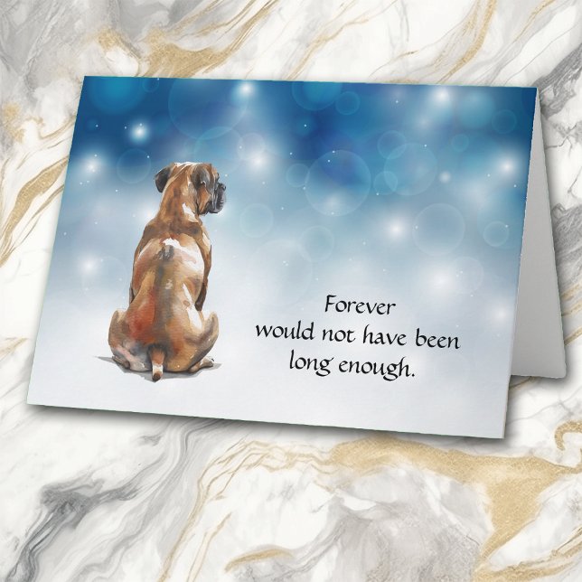 Loss of Boxer Night Starry Sky Sympathy Card Helgkort (Skapare uppladdad)