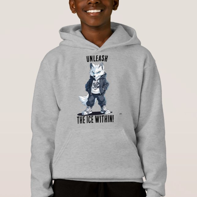 Lossa upp isen inom dig: Vild Wolf för tonåringar T Shirt (Framsida)