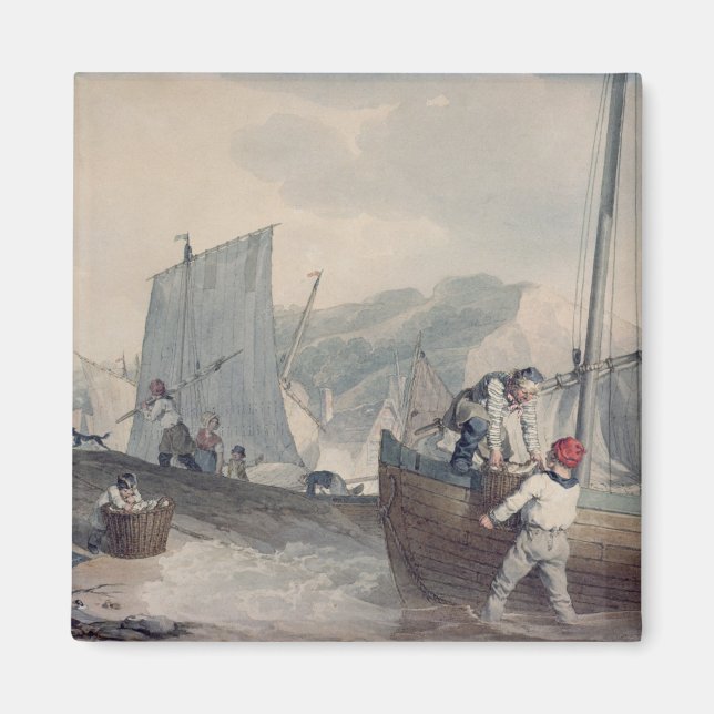 Lossning av fiskefartyg magnet (Framsidan)