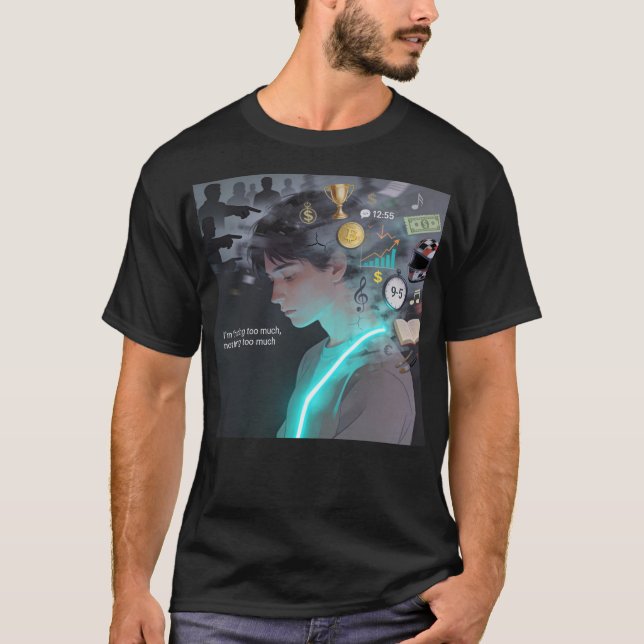 Lost Between Survival And Passion – Mental Chaos T Shirt (Framsida)