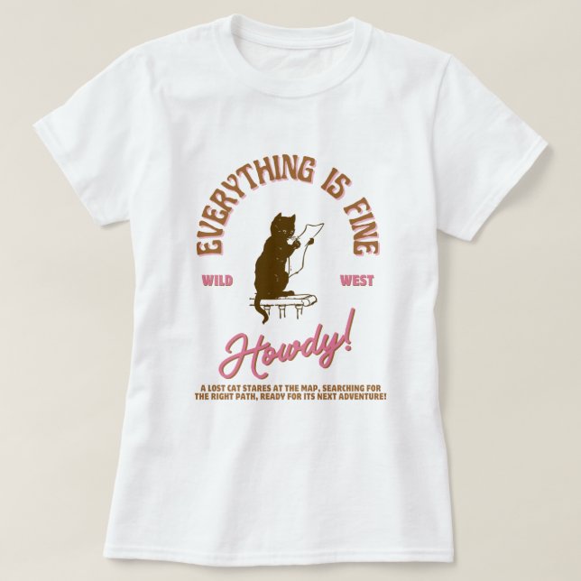 lost cat t shirt (Design framsida)