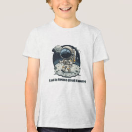 Lost in Space (But Happy) – Cute Astronaut Design T Shirt