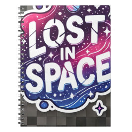 Lost in Space - Vibrant Galaxy Sticker Anteckningsbok