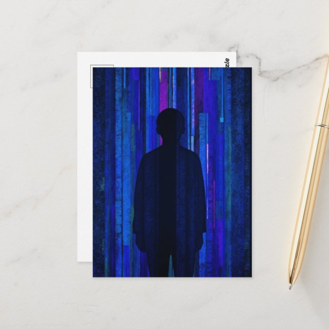 Lost in the Algorithm Blues Vykort (Fram/Back In Situ)