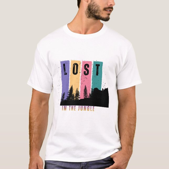 lost in the jungle  t shirt (Framsida)