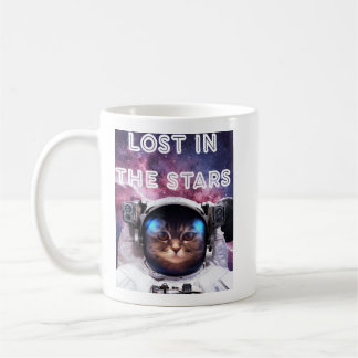 Lost in the Stars Cat Astronaut Mug Kaffemugg