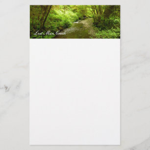 Lost Man Creek I vid Redwood National Park Brevpapper