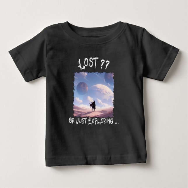 Lost?? Or Just Exploring...Desert Camping T Shirt (Framsida)