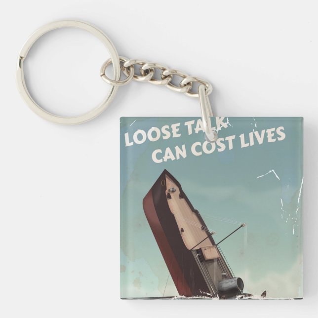Löst prat kostar liv WW2-affisch (Framsidan)